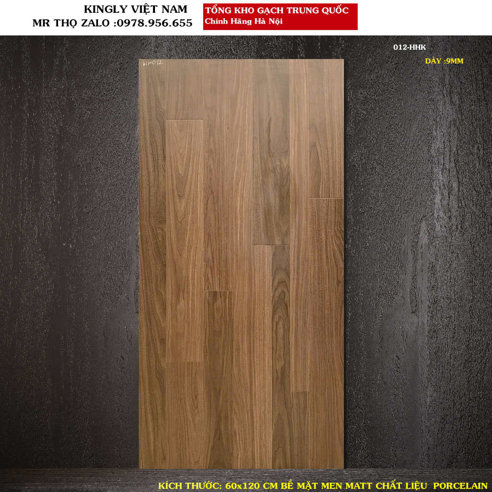 Gạch giả gỗ kích thước 60x120cm Trung Quốc 012